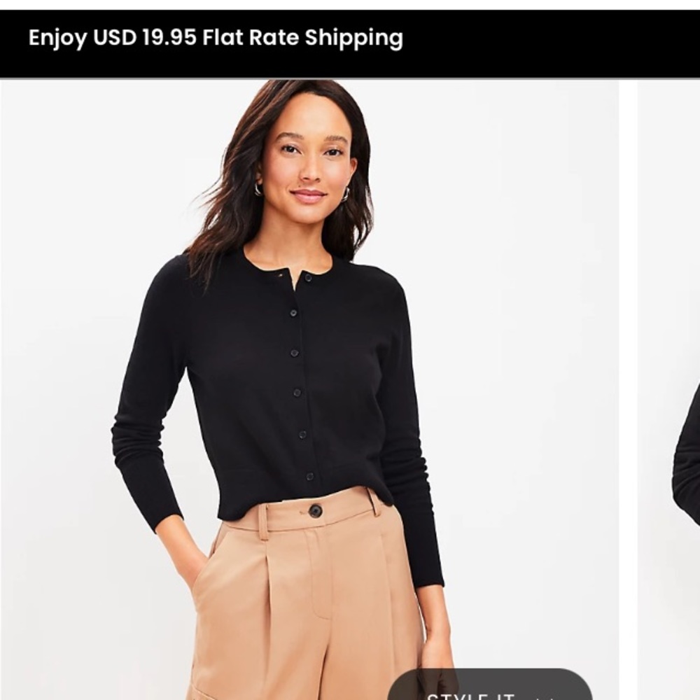 Loft black cardigan